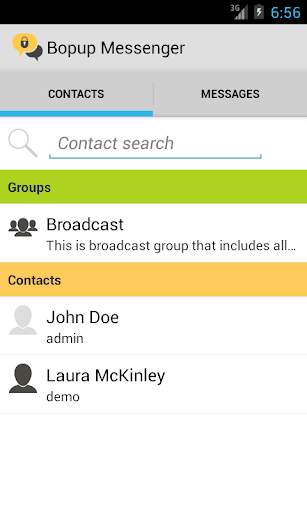 Bopup Messenger: Self-hosted, corporate and secure screenshot 4