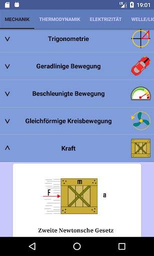 Physik Formeln - Physics Calc screenshot 1