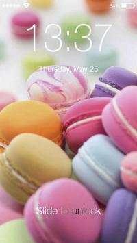 Cute Makaron Lock Screen & AppLock Security screenshot 1