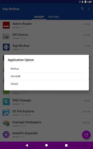 App Backup & Restore 10 تصوير الشاشة