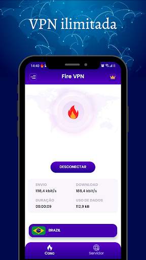 Fire VPN - Vpn Proxy Browser screenshot 1