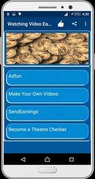 Watching Video Earning Money स्क्रीनशॉट 2