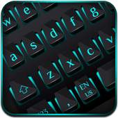 Black Blue Light Keyboard 10001011