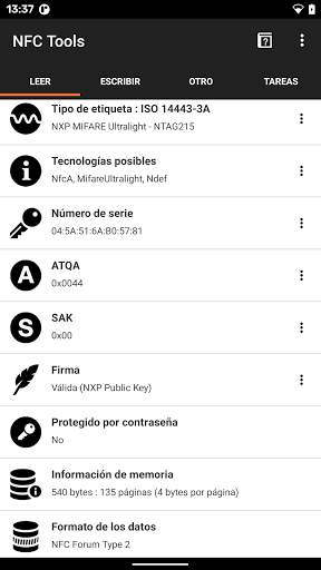 NFC Tools screenshot 1
