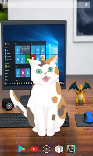 Kucing 3D Lucu Live Wallpaper screenshot 7