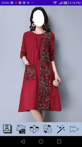 Girls Eastern Frock Photo Edit 1 تصوير الشاشة