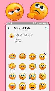 Lustiger niedlicher Emoji Aufkleber screenshot 2