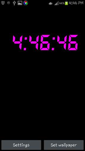 Digital Clock LIVE WALLPAPER screenshot 6