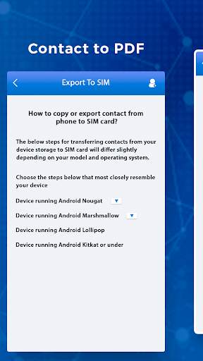 Contacts To PDF - Phone Contacts PDF Export 3 تصوير الشاشة