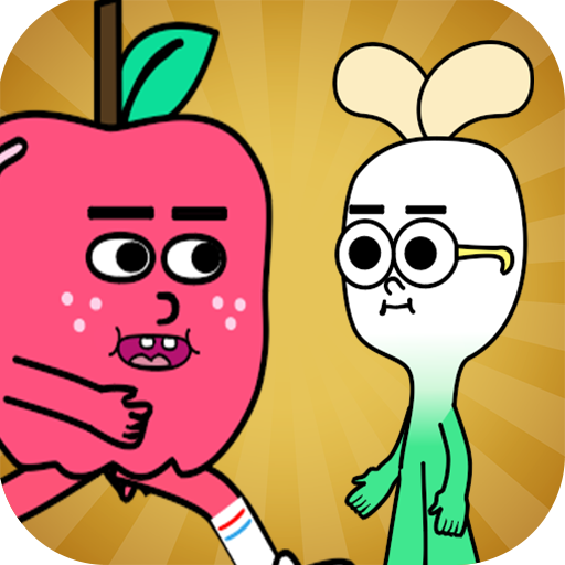apple and onion running game icon