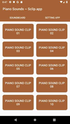 Piano Sound Collections ~ Sclip.app screenshot 1
