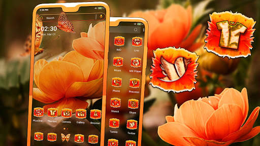 Flower Butterfly Launcher Theme screenshot 1