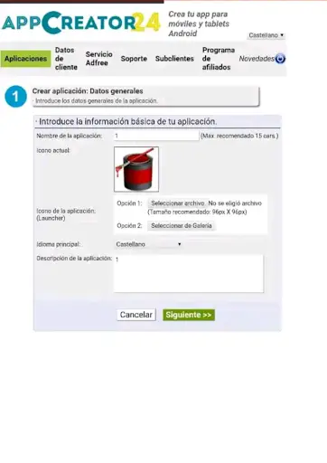 AppCreator24 screenshot 1