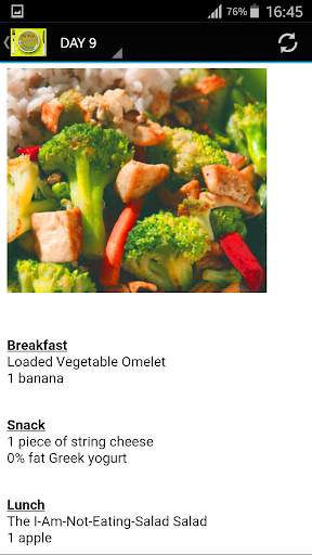 30 Day Lose Weight Menu screenshot 3
