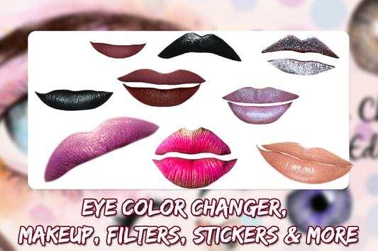 Eye Color Changer Photo Editor With Eye Stickers 5 تصوير الشاشة