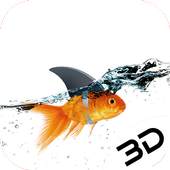 Shark Fins Goldfish Photo Live 3D Wallpaper 1.0.1