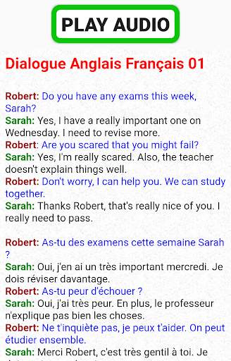 dialoge anglais français audio скриншот 2
