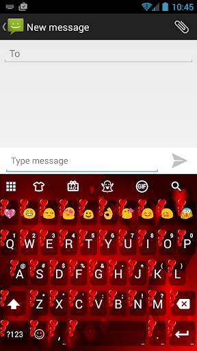 Valentine Red 2 Emoji Keyboard screenshot 1