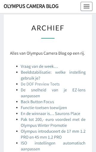 Olympus Camera Blog screenshot 2
