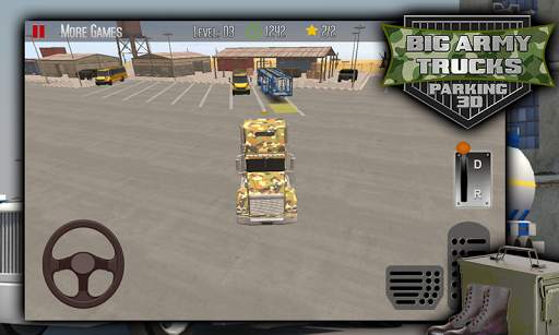 Big Army Trucks Parking 3D screenshot 2