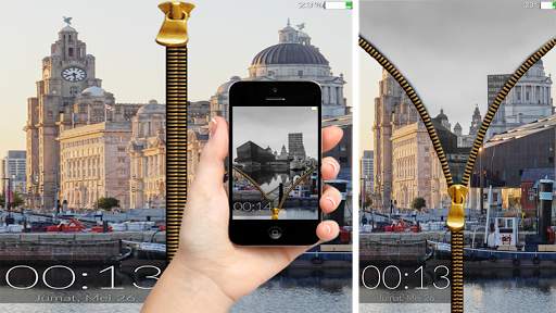 Liverpool Zipper Lock Screen 1 تصوير الشاشة