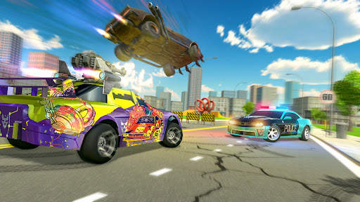 Police car chaser: racing war games 2021 screenshot 1