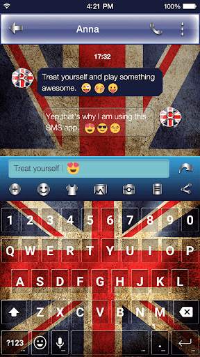 UK Keyboard Emoji Skin screenshot 3