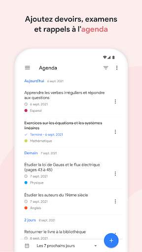 Agenda Scolaire screenshot 1