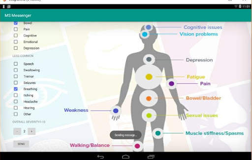 Multiple Sclerosis Messenger screenshot 2