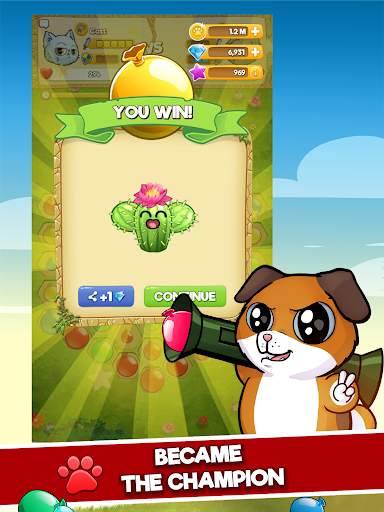 CUTE WARS PUZZLE BATTLE – Cats vs Dogs Match 3 screenshot 12