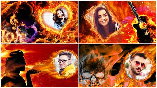 3d Fire Text : Smoke Fire Text Photo Frame Effect screenshot 7