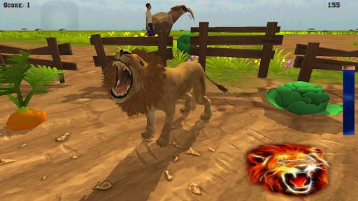 Angry & Wild Lion Simulator स्क्रीनशॉट 1