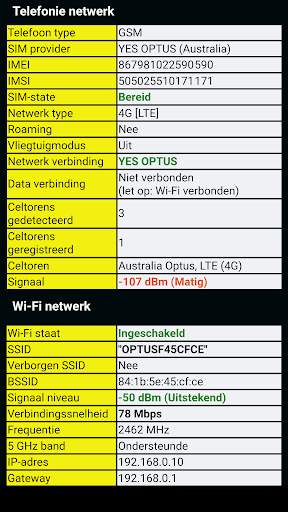 Telefoon informatie (Phone information) screenshot 4