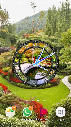 Garden Clock Live Wallpaper screenshot 1