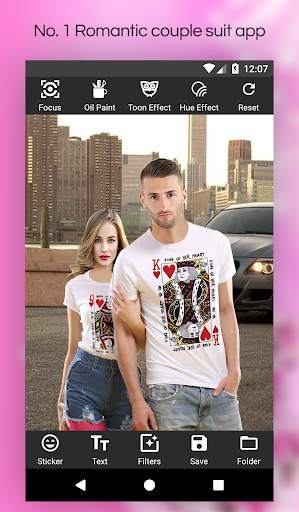 Romantic Couple Photo Suit Editor screenshot 4