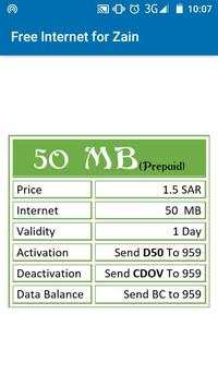 Free Internet for Zain screenshot 4