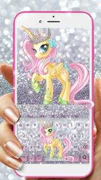 Cute Princess Unicorn Keyboard 2 تصوير الشاشة