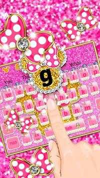 Gold Girl Bow Theme Keyboard screenshot 2