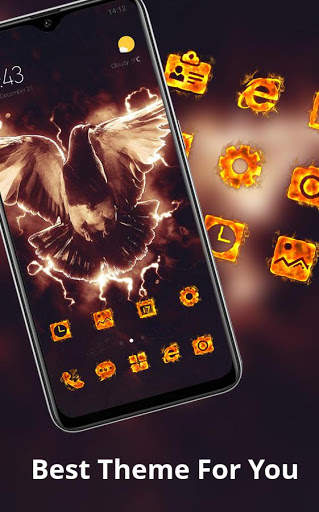 Flame bird theme bathing fire pigeon screenshot 2
