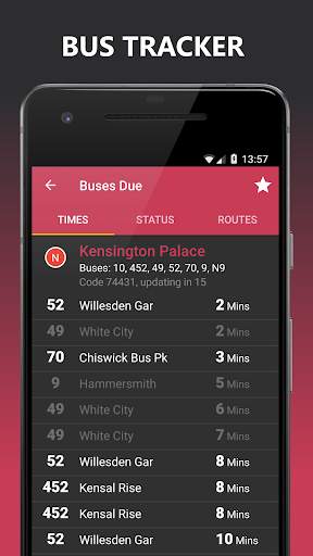 Buses Due: London bus times screenshot 2