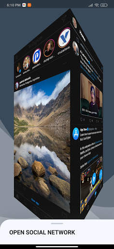 Social Networks 3D Media Cube screenshot 1