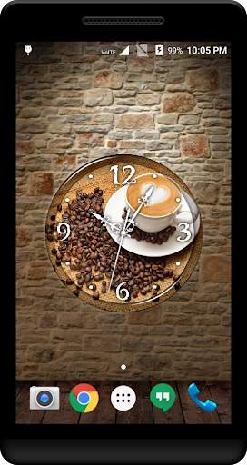 Coffee Clock Live Wallpaper screenshot 1