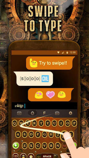 Steampunk Keyboard Theme screenshot 4