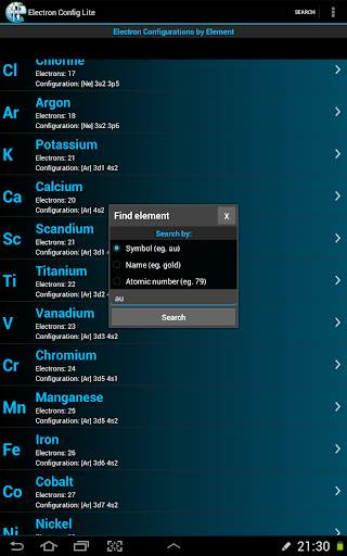 Electron Config Lite screenshot 12