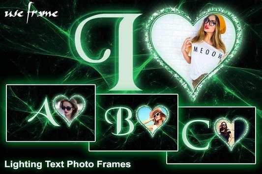 Lighting Text Photo Frame screenshot 1