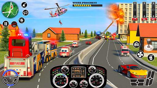 Firefighter FireTruck Games screenshot 3