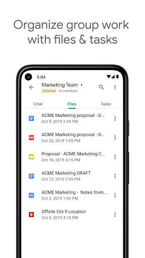Google Chat screenshot 6