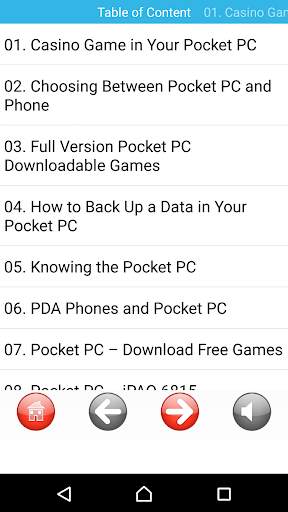 Guides for Pocket PC  for free screenshot 1