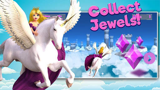 Princess Unicorn Sky World Run screenshot 4