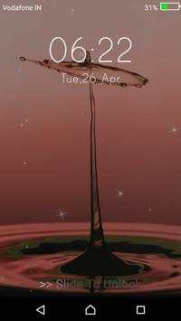 Water Drop - Lock Screen Pro screenshot 1